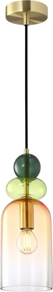 Italux glamour modern függeszték manso piros kék arany itxpnd-37462c-mc-gd