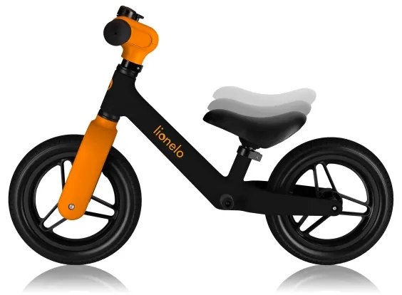 Lionelo - TONI futóbicikli fekete–narancssárga