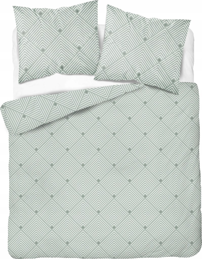 Szatén ágyneműhuzat garnitúra 100% pamut Detexpol 140 x 200 cm kék