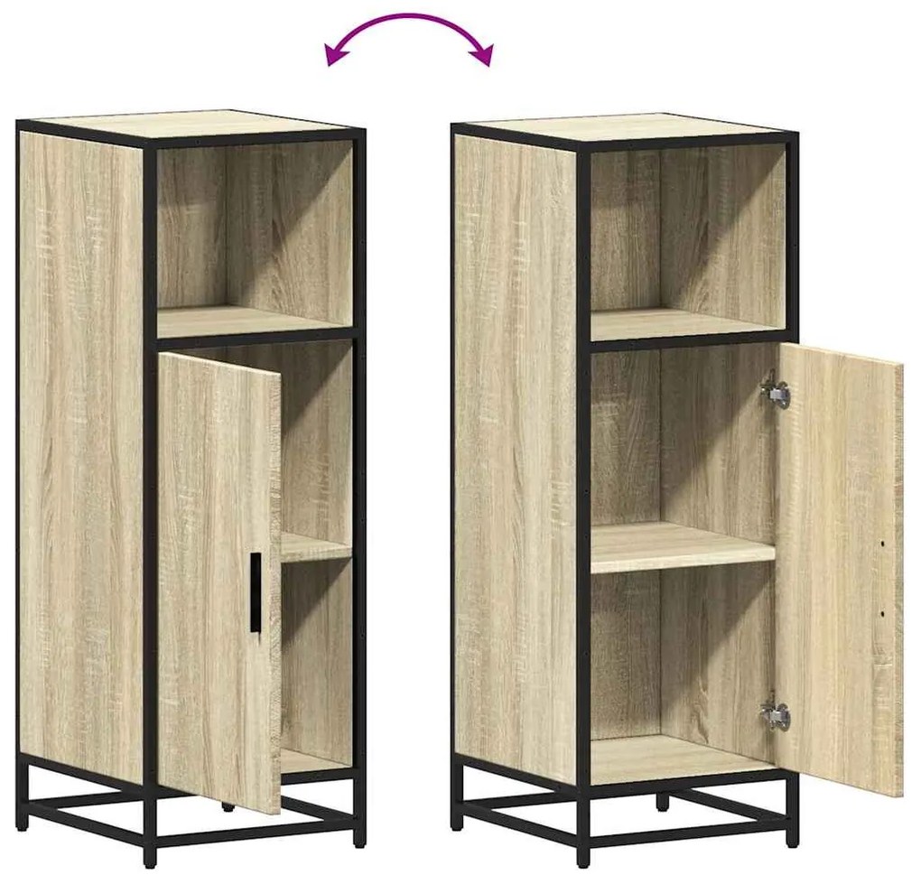 sonoma tölgyfa fürdőszobaszekrény 35 x 37,5 x 100 cm