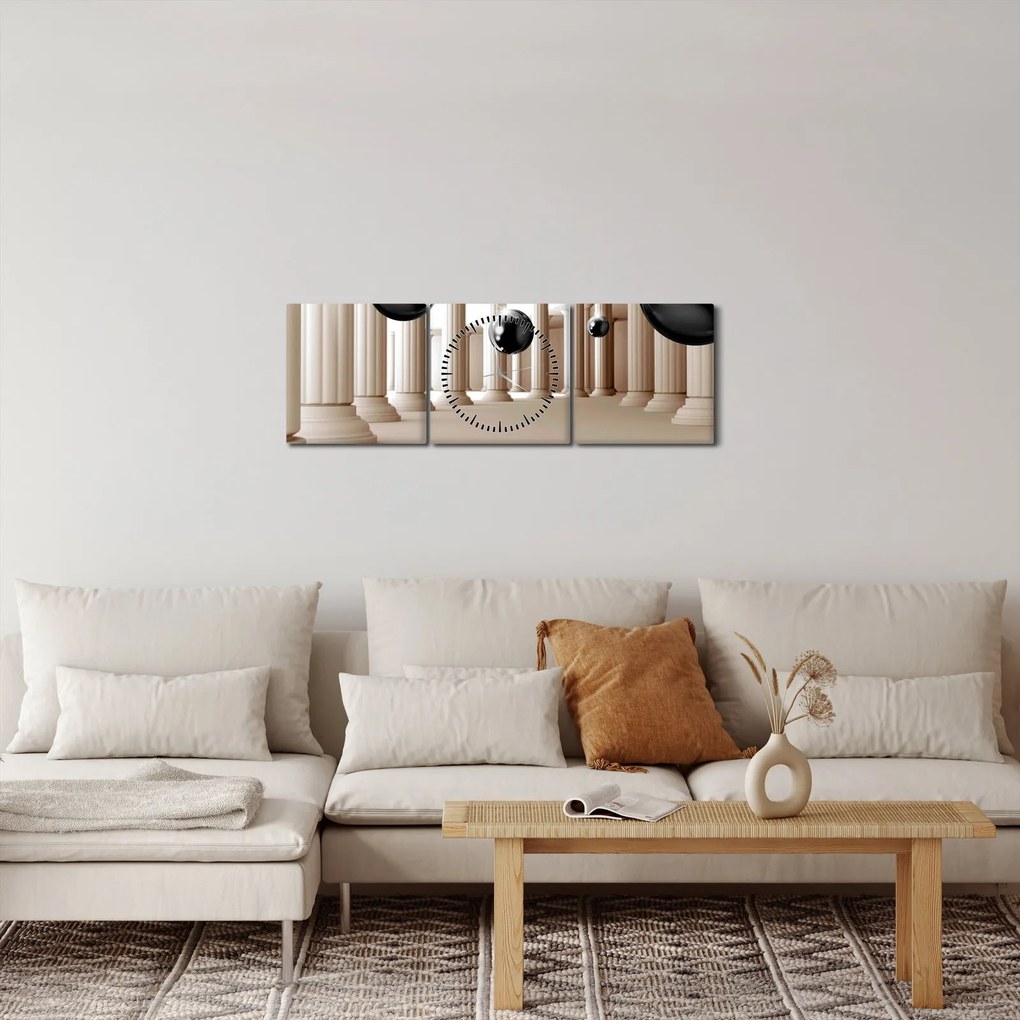 Kép - Golyó az oszlopok között (órával) (90x30 cm)