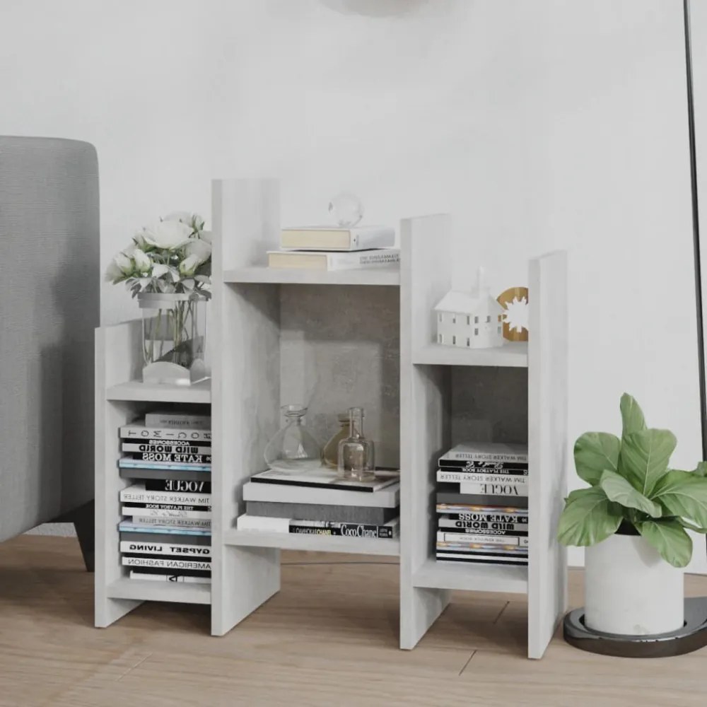 betonszürke szerelt fa kisszekrény 60 x 26 x 60 cm