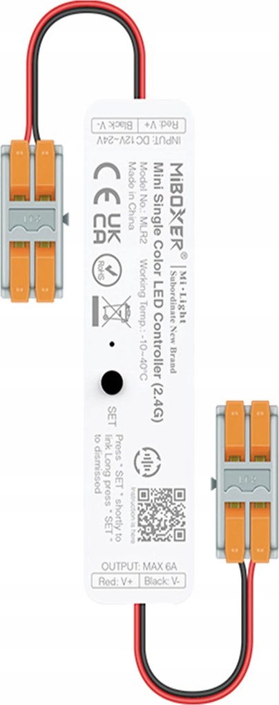 Vezérlő Mini Mono Dimmer Led szalag Miboxer MLR2 12-24V 6A