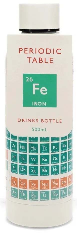 Krémszínű rozsdamentes acél utazó ivópalack 500 ml Periodic Table – Rex London