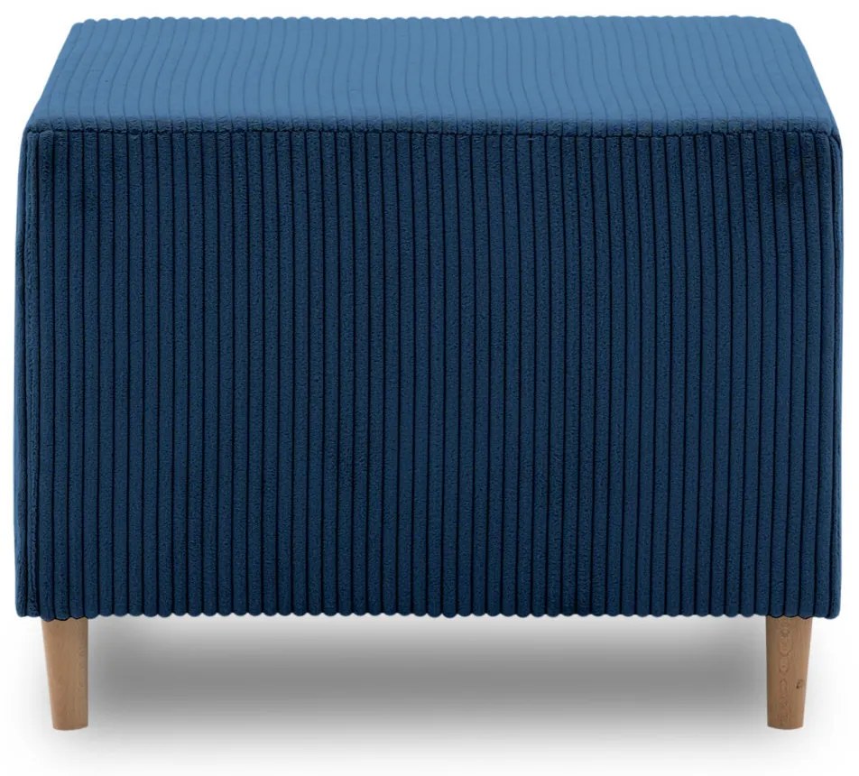 Fireze puff, kordbársony, kék