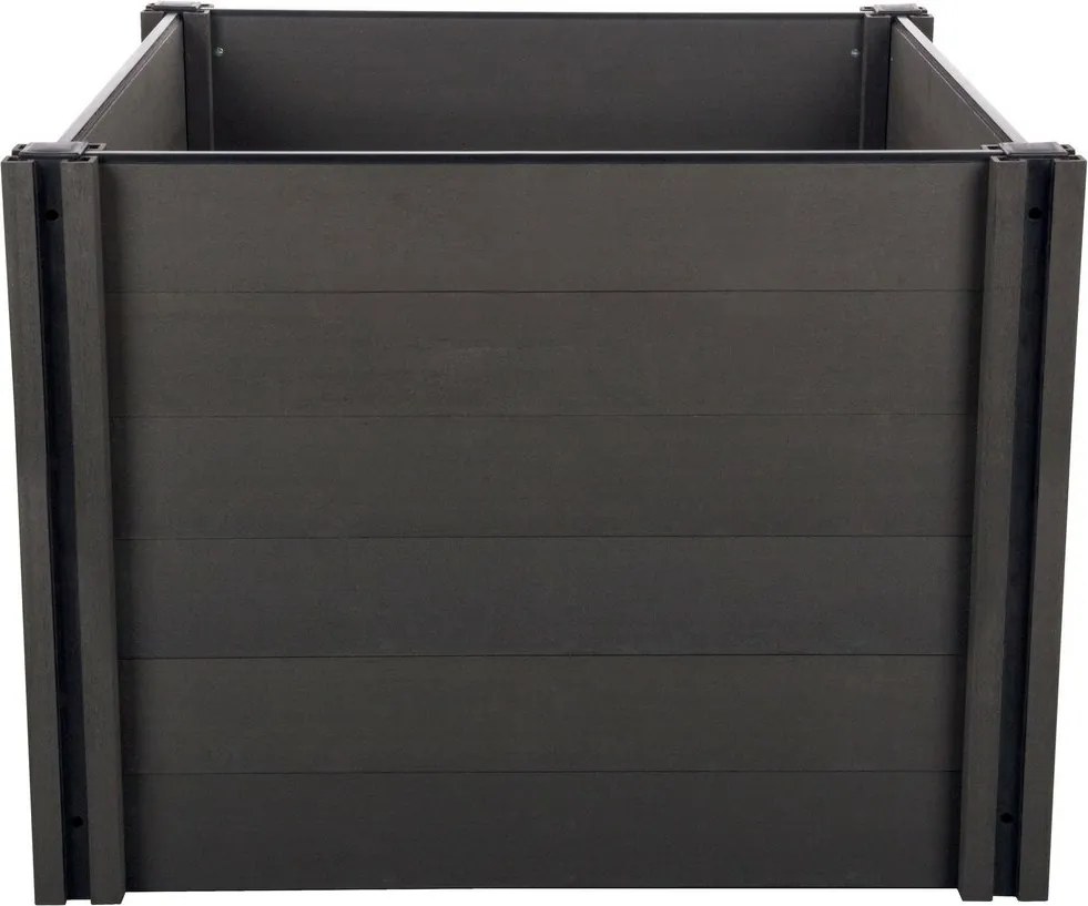 Emelt virágágyás G21 Crop 106 x 106 x 80, WPC,Eben, 80 cm