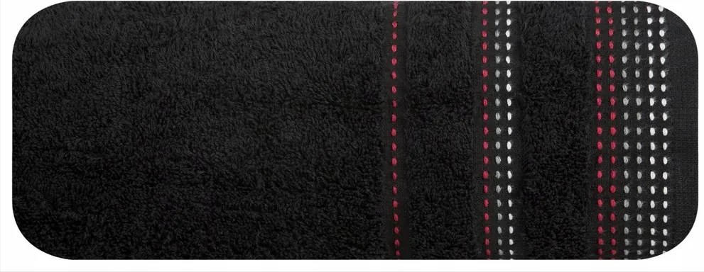 Pola törölköző 50x90 fekete frottír 500 g/m2