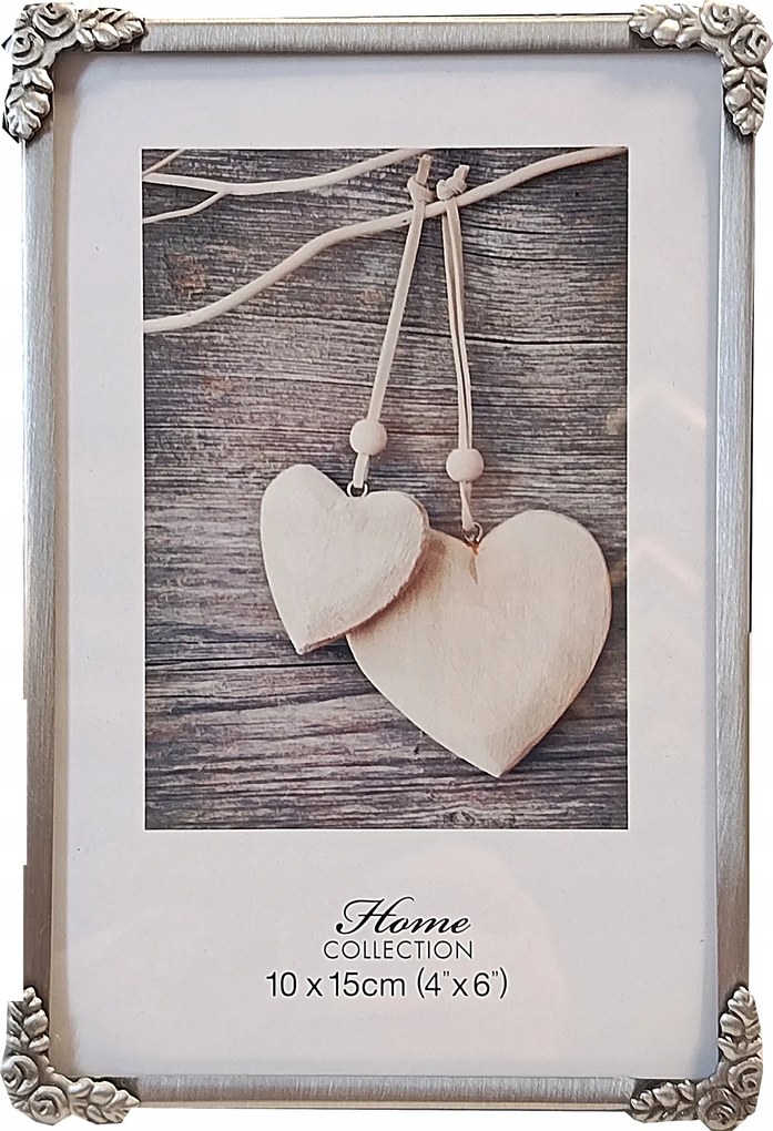 Fém keret 10x15 matt ezüst R-105 Bp