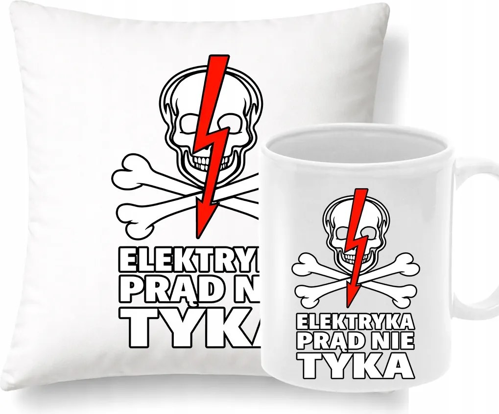 Párna Bögre Ajándék Szett Kollégáknak Villanyszerelő Áram nem Ketyeg