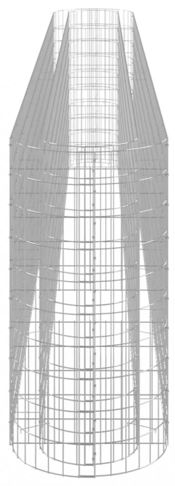 horganyzott vas gabion magaságyás 470x50x100 cm