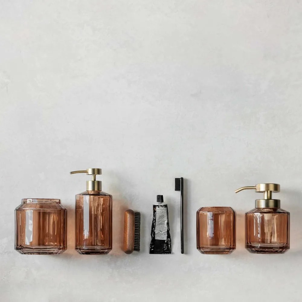 Barna üveg fogkefetartó pohár Vision – Mette Ditmer Denmark