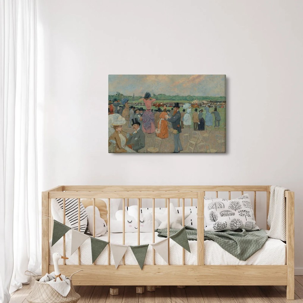 Kép - Jean-Louis Forain, The Races at Longchamp, reprodukciók (90x60 cm)