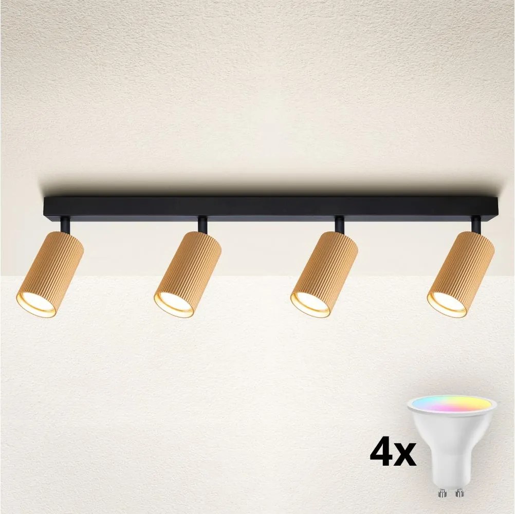 Brilagi - LED RGBW dimmelhető spotlámpa SELE MODERN 4xGU10/6,5W/230V Wi-Fi arany