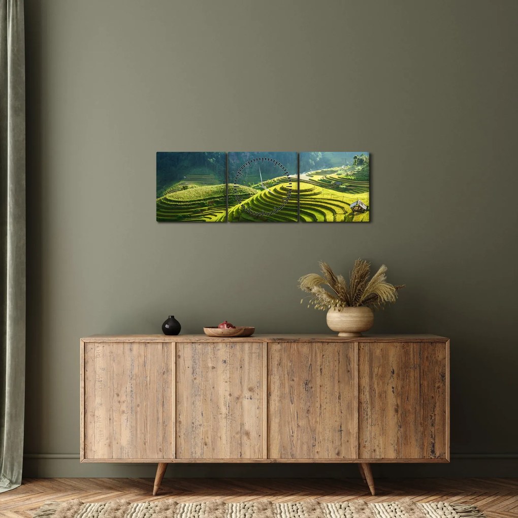Kép - Rice Terraces koncert (órával) (90x30 cm)