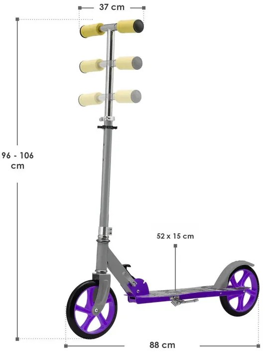 Juskys Gyerek roller Graffiti - szürke/lila