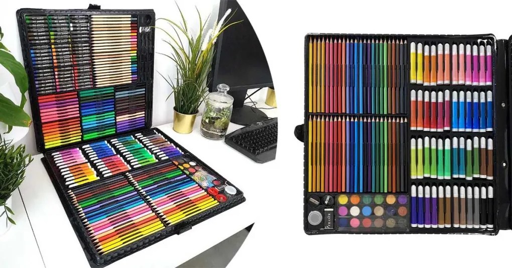 258 db-os rajz- és festőkészlet gyerekeknek