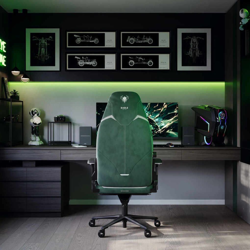 Gamer szék zöld forest green Normal Size: Diablo X-Eye Prime