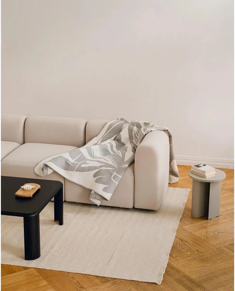 Világosszürke takaró 165x200 cm Lino – noo.ma