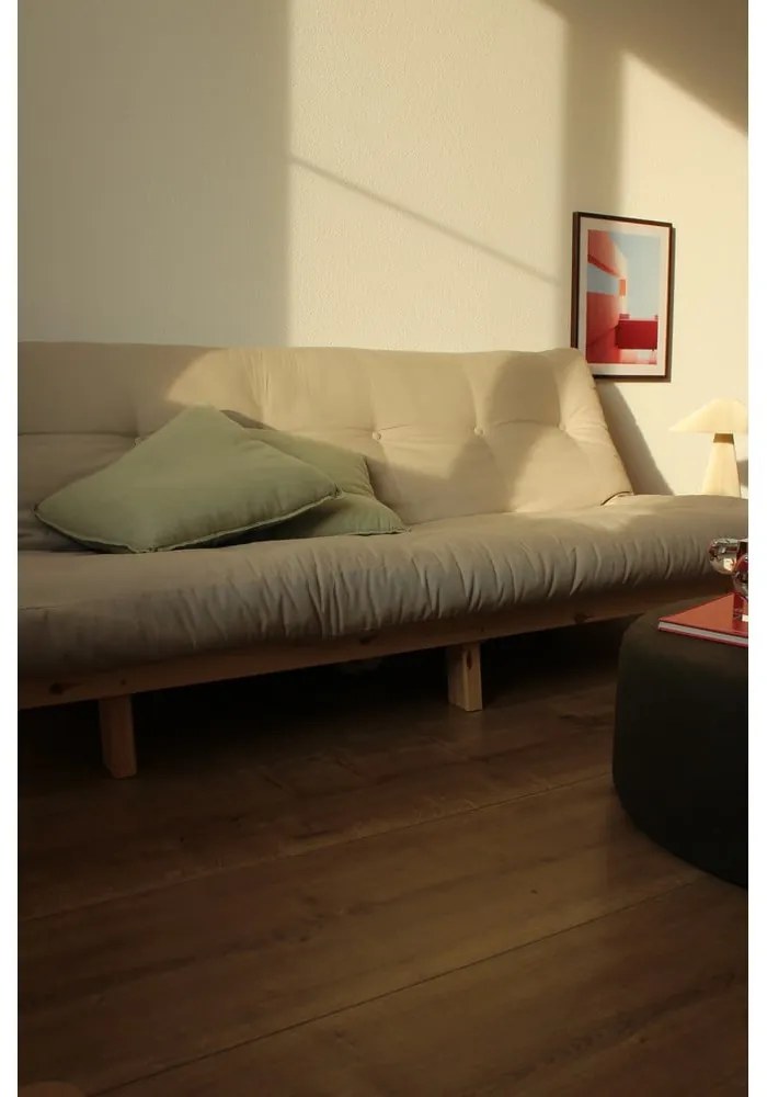 Sárga kordbársony kanapé 200 cm Lean – Karup Design