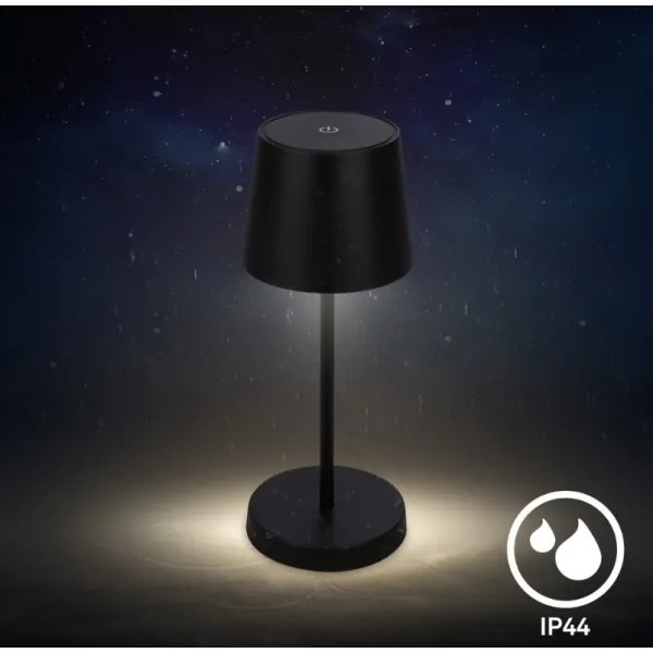 Briloner 7423015 - LED Dimmelhető asztali lámpa LED/2,6W/5V IP44 fekete