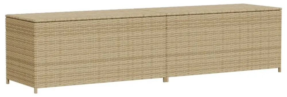 vegyes bézs polyrattan kerti tárolóláda 469 L