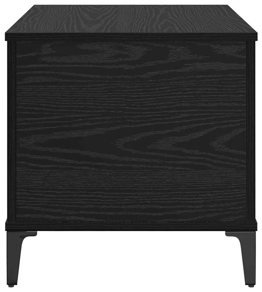 vidaXL Dohányzóasztal Fekete tölgy 60 x 44,5 x 45 cm Faanyag