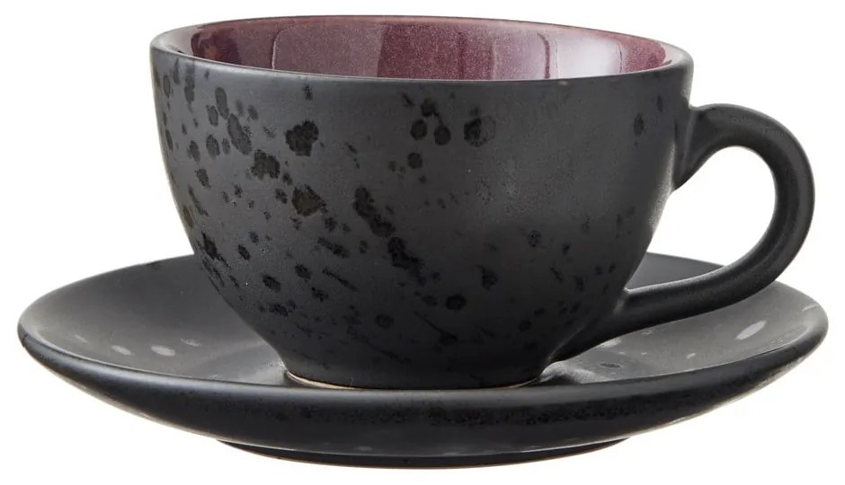 Fekete agyagkerámia csésze szett 4 db-os 240 ml Black/Mix – Bitz