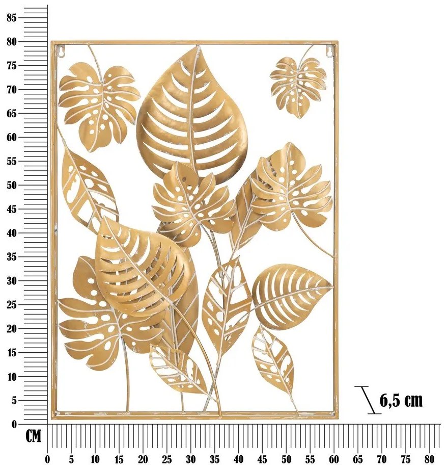 Fém fali dekoráció 60x80 cm Jungle - Mauro Ferretti