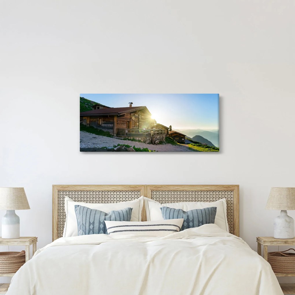 Kép - reggel az Alpokban, Tirol (120x50 cm)