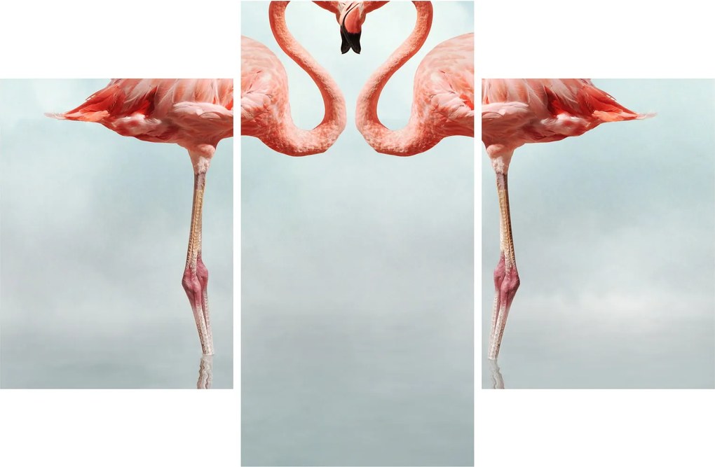 Két flamingó képe (90x60 cm)