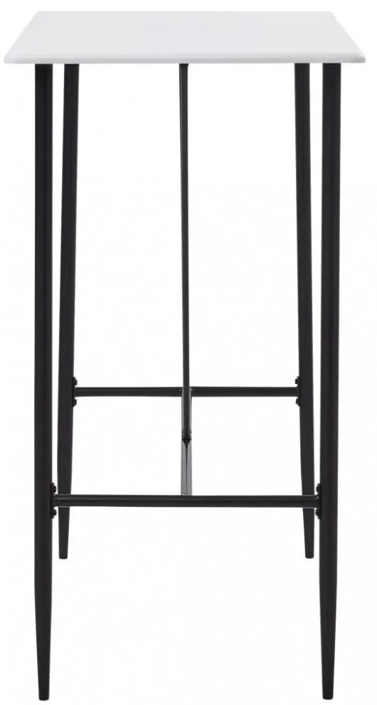 fehér MDF bárasztal 120 x 60 x 110 cm