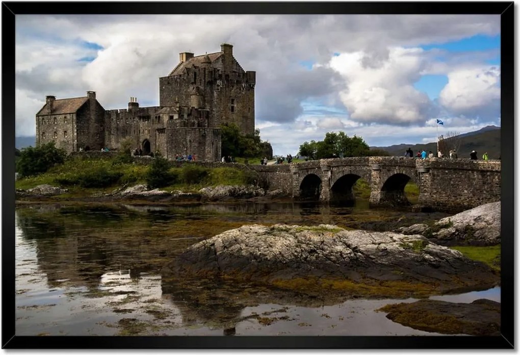 Poszterek keretben 60x40 Kastély a vízen