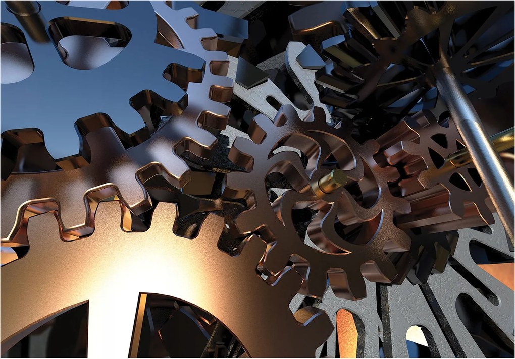 Fotótapéta Kocka ritmus ipari loft mechanizmus 368x280 +ragasztó