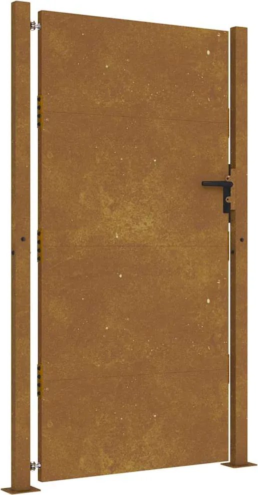 vidaXL Corten acél kerti kapu 100x200 cm