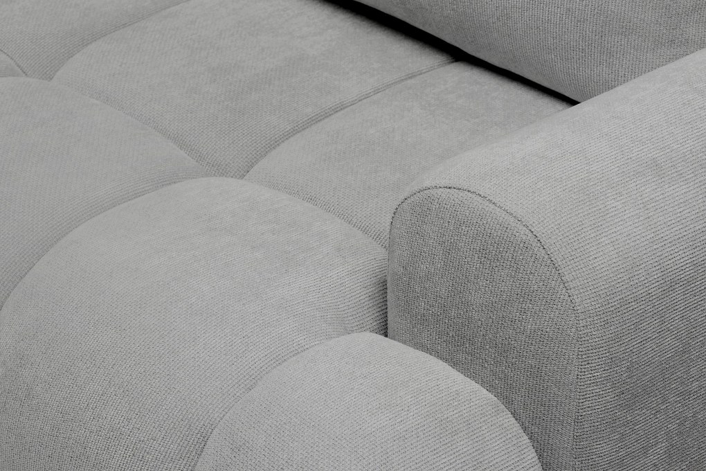 Lutario kanapé ágyneműfunkcióval - szürke Venice 2023 vízlepergető szövet