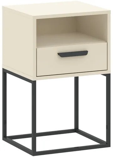 CABINET éjjeliszekrény bézs/fekete színben, 40 cm