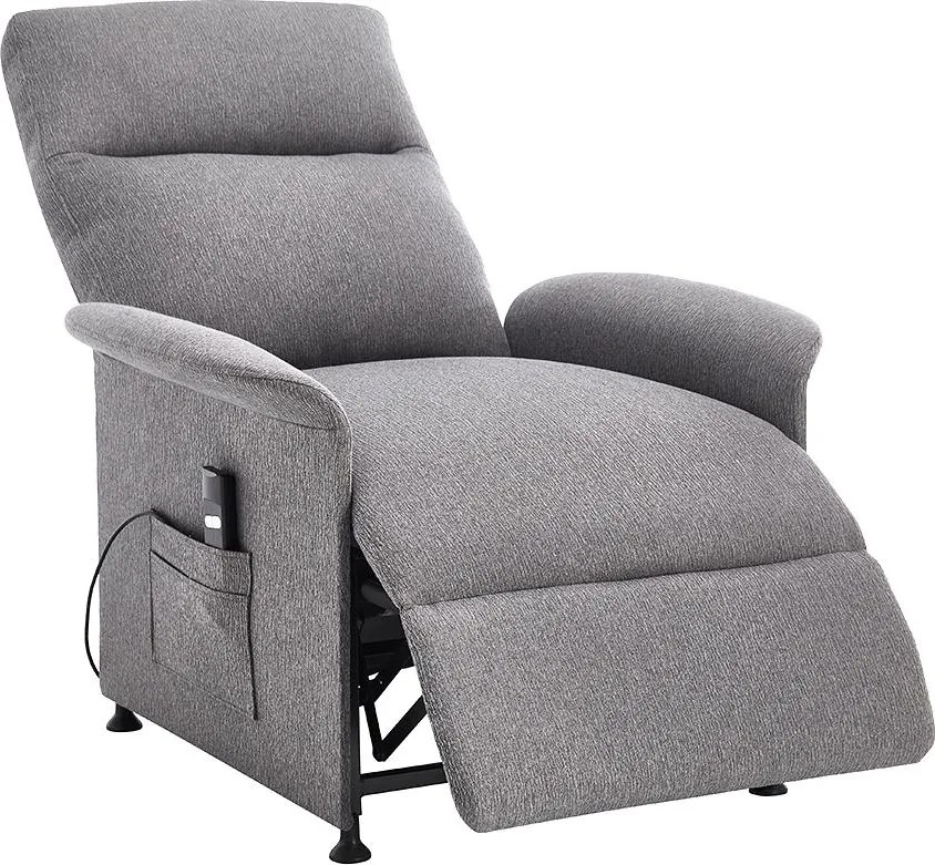 Catini ELYSIO elektromosan állítható relaxációs fotel, világosszürke