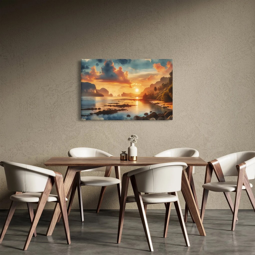 Kép - Kilátás a partról (90x60 cm)