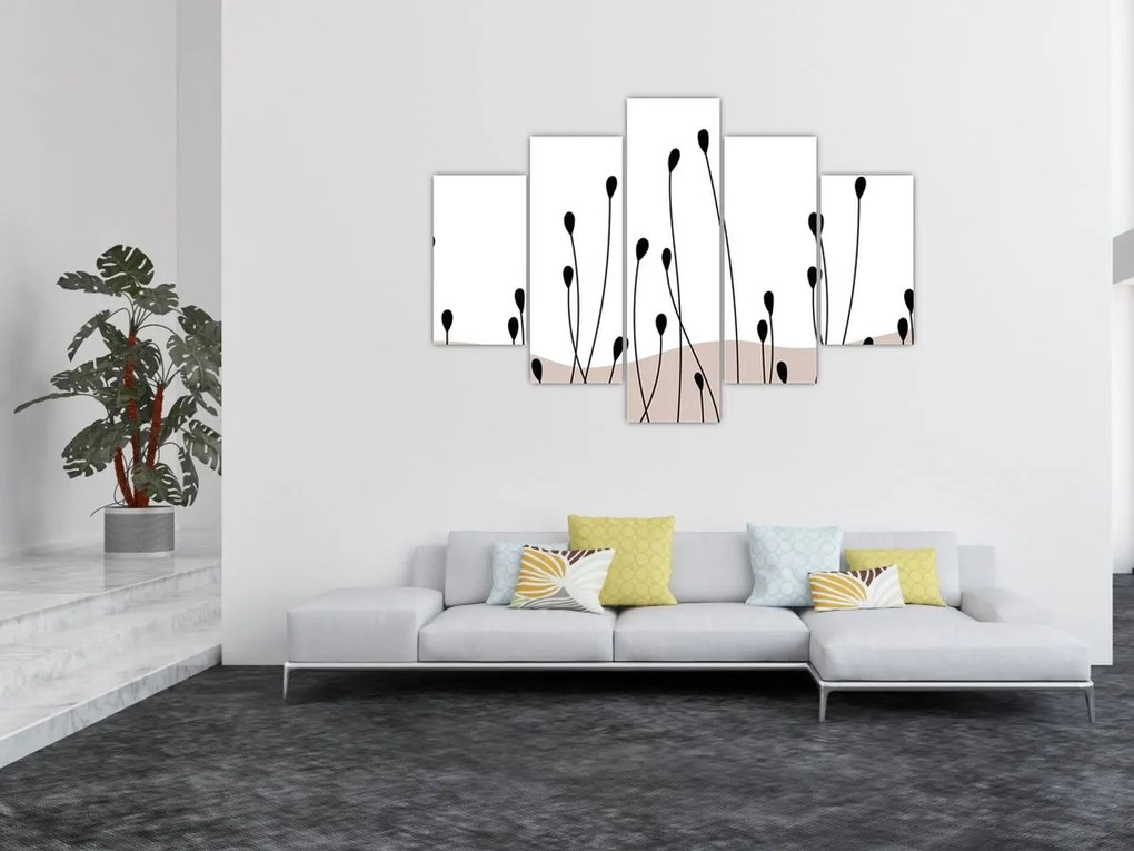 Kép - Grafikus rét N⁰1 (150x105 cm)