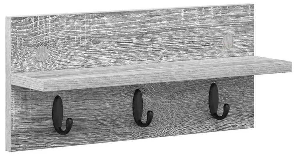 Fali Kabáthorog Szürke sonoma 40 x 10.5 x 18 cm Faanyag