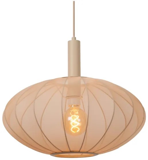 Lucide 03447/52/38 - Csillár zsinóron CORINA 1xE27/40W/230V átm. 50 cm krémes