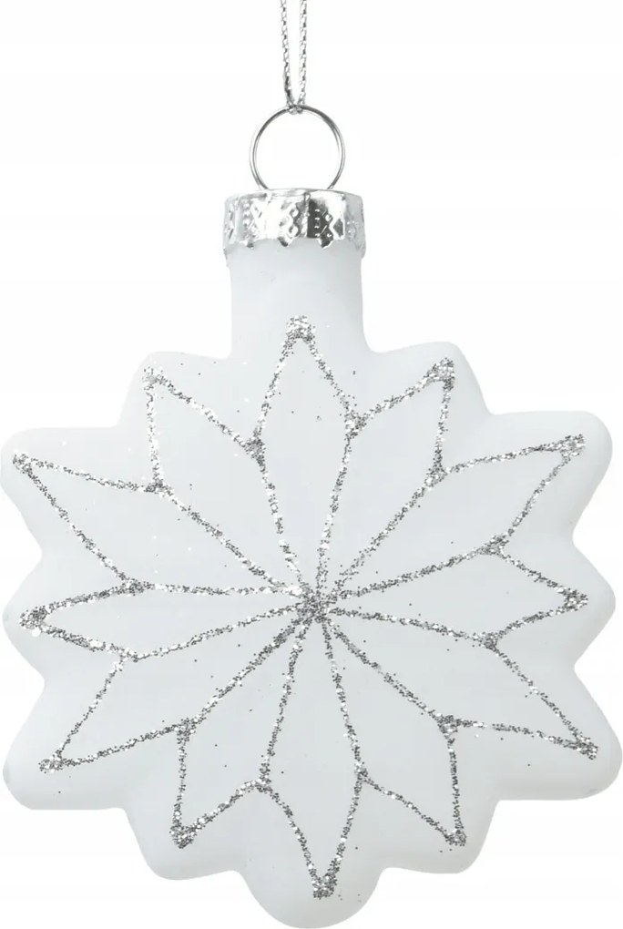 Üveggömb hópehely fehér