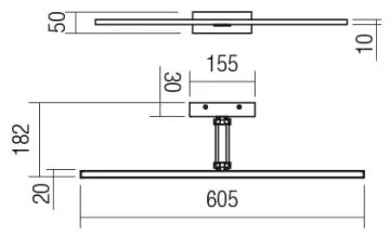 Redo 01-3462 - LED Képmegvilágító LINEAR LED/8W/230V 60,5 cm CRI 92 fehér