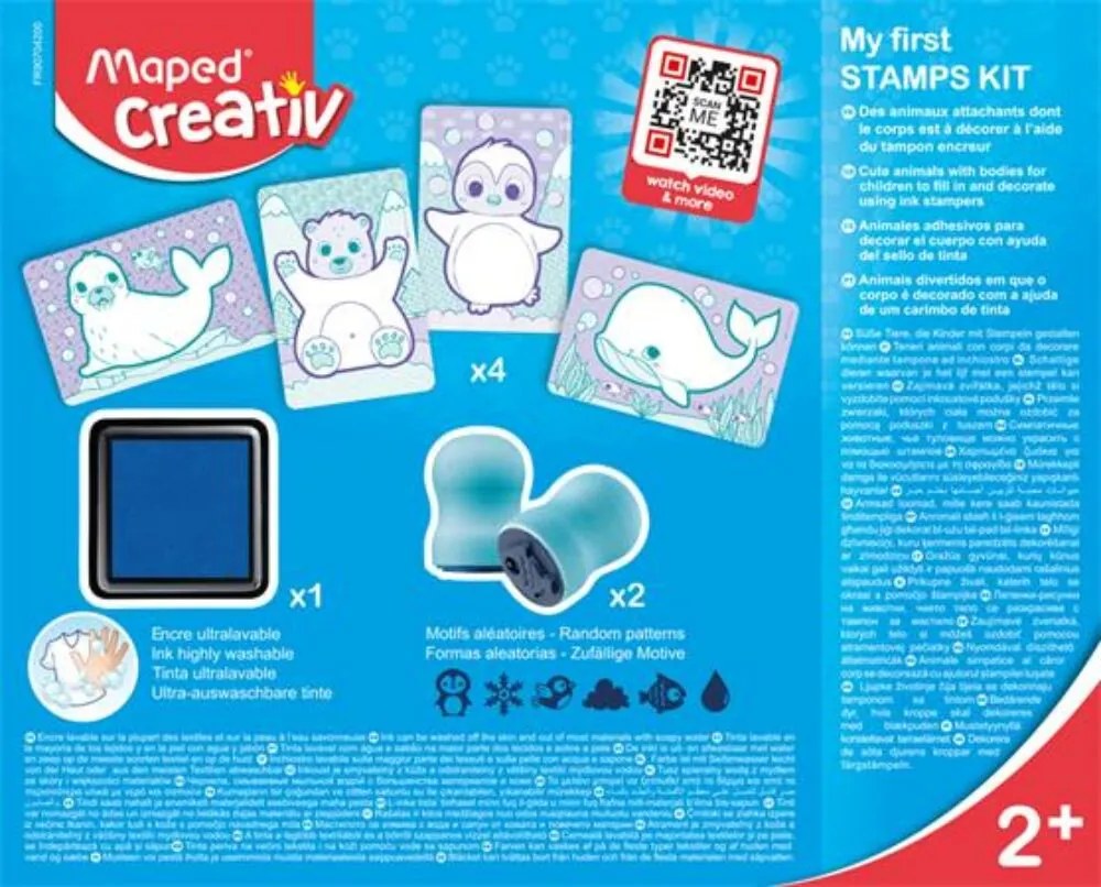 Kreatív készségfejlesztő készlet, MAPED CREATIV, Early age, nyomdavilág (IMAC907042)