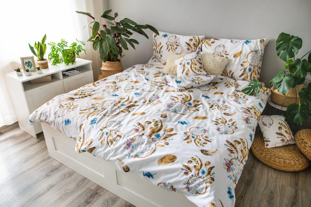 3 részes pamut lepedő Álomfogó 200x140cm+90x70cm TiaHome