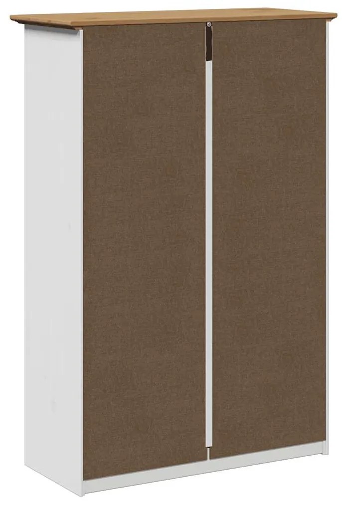 cipőállvány BODO&quot; Fehér és barna 80x35x118 cm&quot;