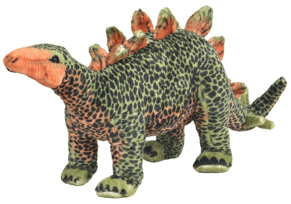 vidaXL álló, zöld és narancssárga plüss stegosaurus XXL