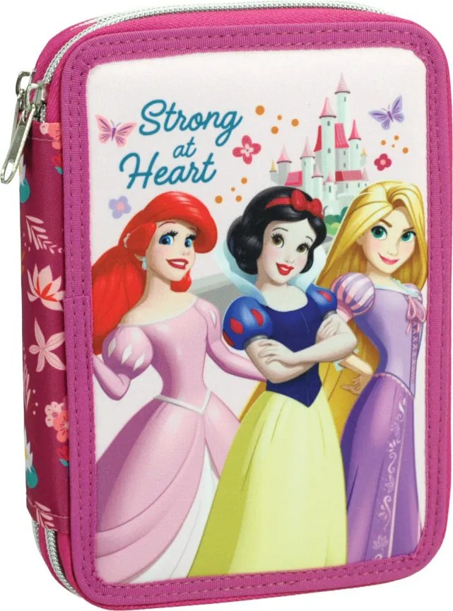 Disney Hercegnők Strong tolltartó töltött 2 emeletes