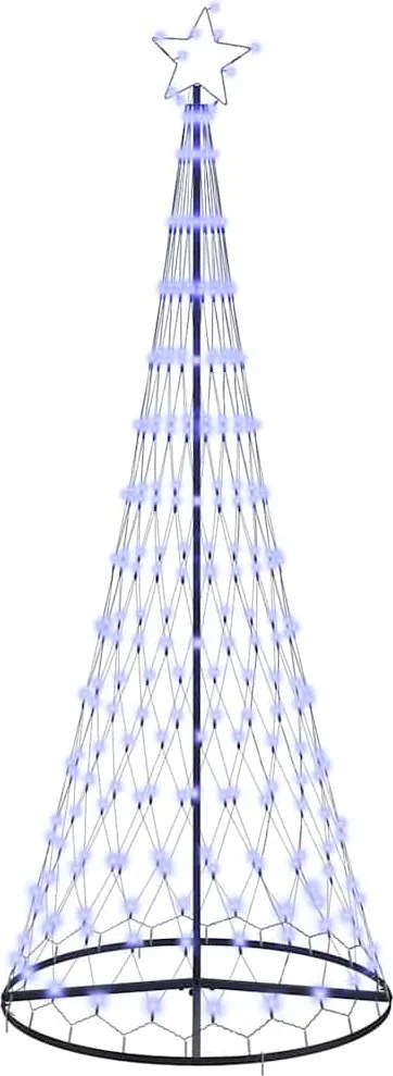 vidaXL LED Karácsonyi Fenyő 295 LED-del állvánnyal Kék 250 cm Fém