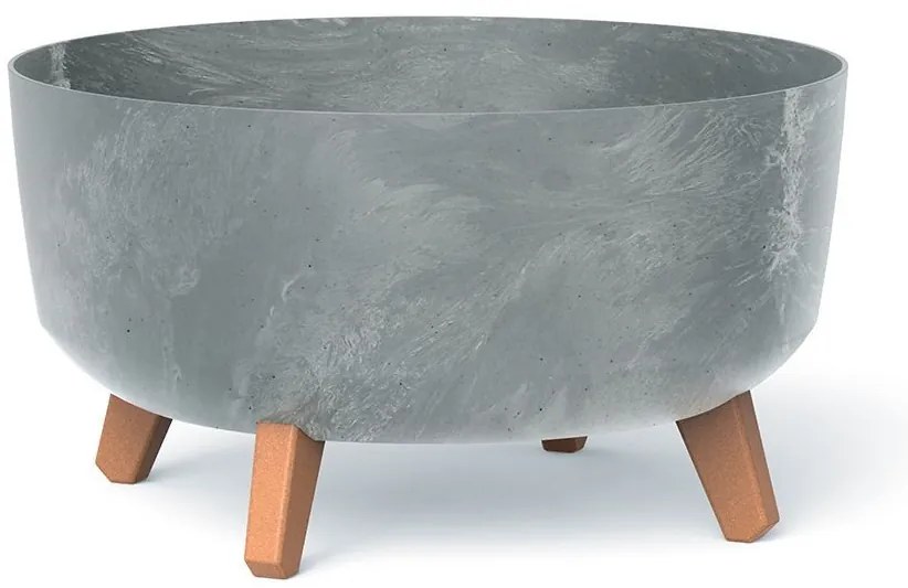 Prosperplast GRACIA LOW kaspó 38 cm beton effect